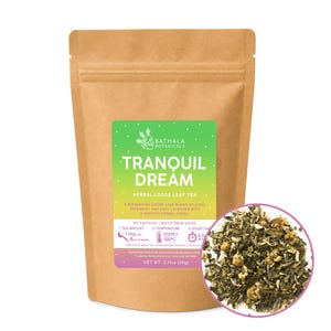 Tranquil Dream Chamomile Blend Herbal Decaf Loose Leaf Tea - Bathala Botanicals