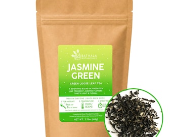 Jasmine Green Loose Leaf Green Tea - Bathala Botanicals
