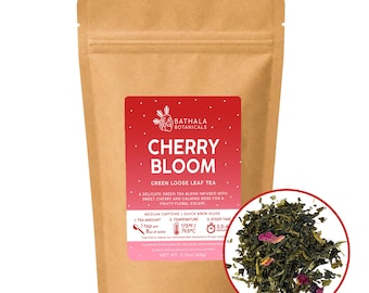 Cherry Bloom Loose Leaf  Black Tea Blend - Bathala Botanicals