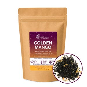 Mango Black Loose Leaf Black Tea Blend - Bathala Botanicals