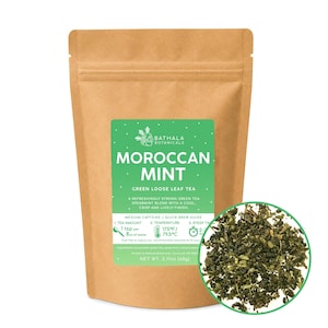 Moroccan Mint Loose Leaf Green Tea - Bathala Botanicals