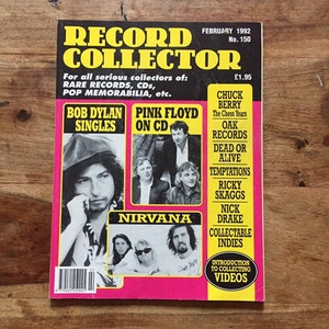 Vintage record collector magazine Feb 1992 - Nirvana, Pink Floyd, Chuck Berry, Bob Dylan, Temptations, Fats Domino