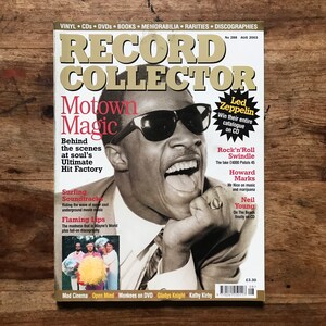 Vintage record collector magazine Aug 2003 - Motown, Flaming Lips, Howard Marks, Mod Cinema, Neil Young, Open Mind