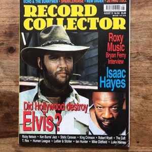 Vintage record collector magazine Aug 2001 - Roxy Music, Echo & The Bunnymen, New Order, Issac Hayes