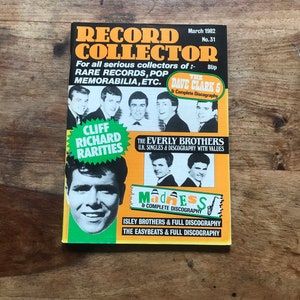 Vintage record collector magazine March 1982 - Madness, Isley Brothers, Everly Brothers, The Easybeats, Cliff Richard rarities