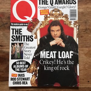 Vintage Q Music Magazine Jan 1994 issue 88 - Meat Loaf, The Smiths, INXS, Chris Rea, The Q Awards