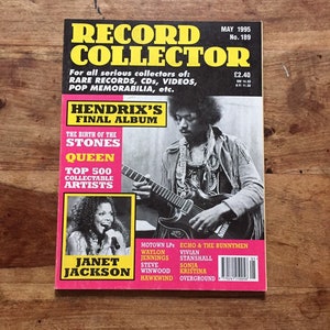 Magazyn kolekcjonerów płyt vintage maj 1995 - Jimi Hendrix, Janet Jackson, Queen, Echo & the Bunnymen, Hawkwind, Steve Winwood, Bob Dylan