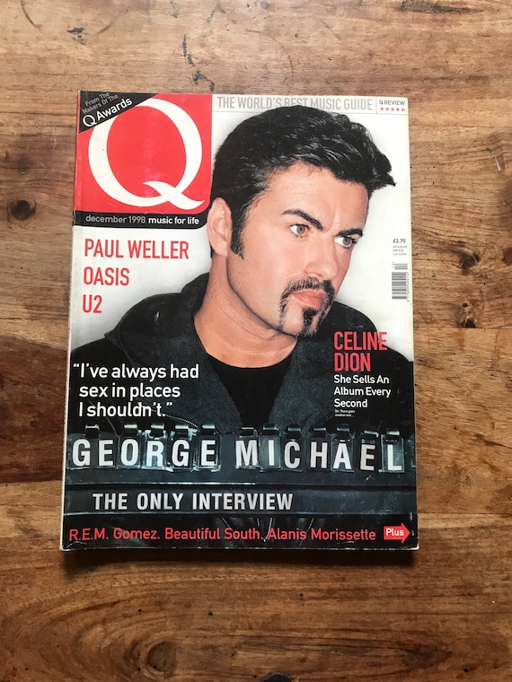 Vintage Q Music Magazine Dec 1998 Issue 147 George Michael Etsy vintage-q-music-magazine-dec-1998-issue-147-george-michael-etsy