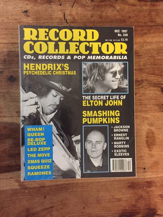 Vintage Record Collector Magazine Dec 1997 Wham, Queen, Smashing Pumpkins,  Ramones, Jimi Hendrix, Elton John 