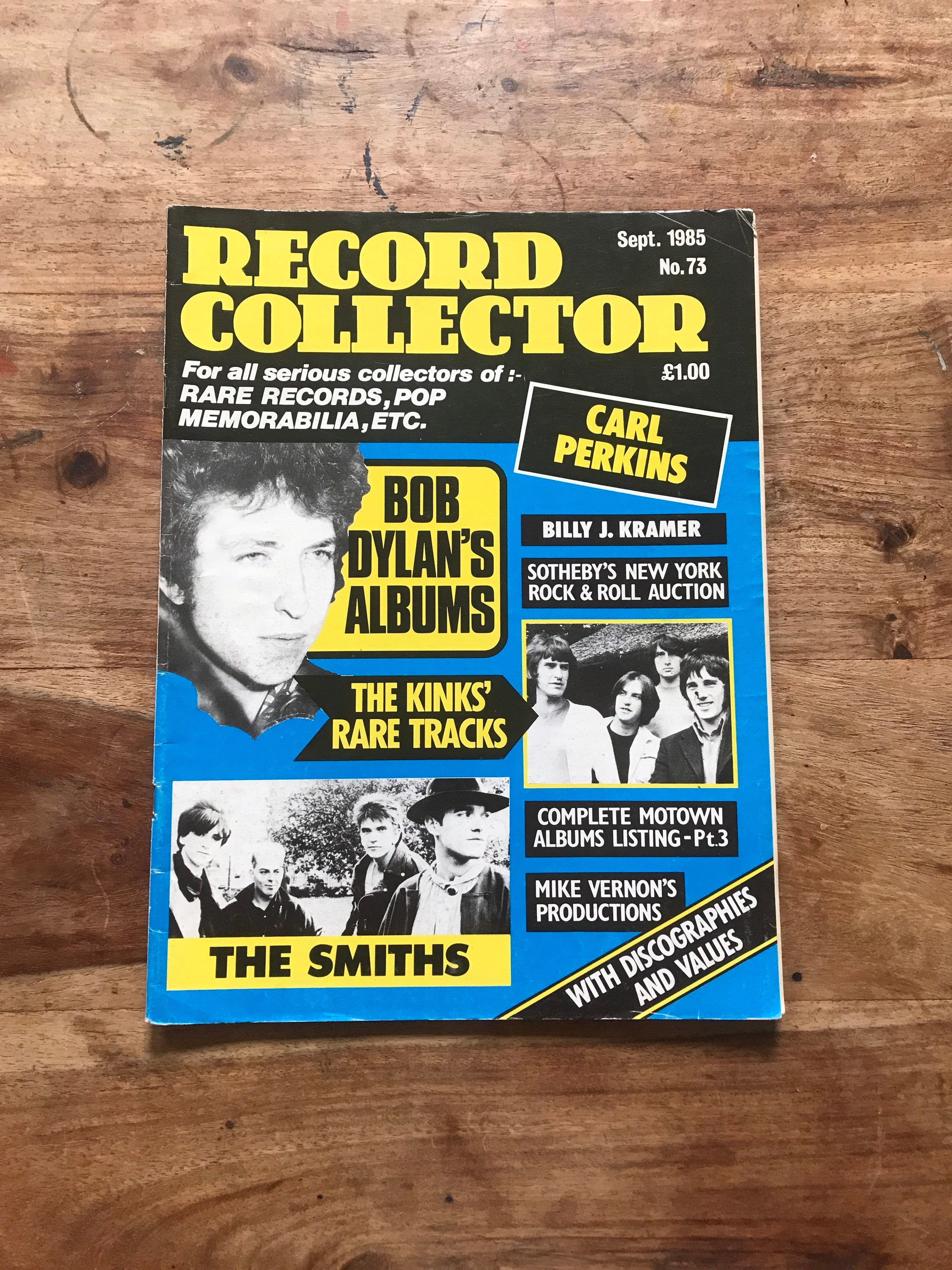 Vintage Record Collector Magazine Sept 1985 Bob Dylan, the Smiths