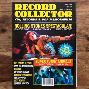Vintage record collector magazine Jun 1999 - Super Furry Animals, Mogwai, Rolling Stones, Alice Cooper, 60s Psych, Genesis