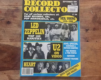 Vintage Record Collector Magazine Sept 1991 Neil Young, U2 on