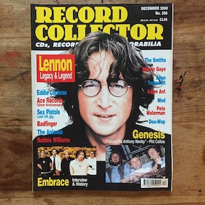 Vintage record collector magazine Dec 2000 - John Lennon, The Smiths, Genesis, Embrace, Adam Ant, Badfinger, Robbie Williams