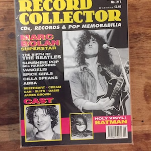 Vintage record collector magazine Sept 1997 - Marc Bolan, Vangelis, ABBA, Spice Girls, Cast
