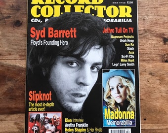 Vintage record collector magazine Feb 2001 - Pink Floyd, Madonna, slipknot, Helen Shapiro, Jethro Tull, Celine Dion, Uriah Heep