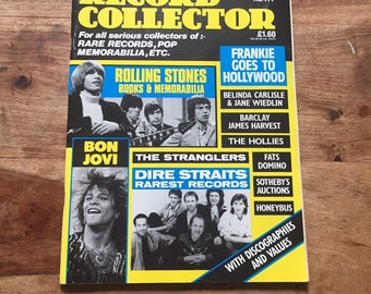 Vintage record collector magazine Nov 1988 - The stranglers, Bon Jovi, Dire Straits, Fats Domino, Rolling Stones