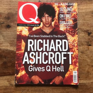 Vintage Q Music Magazine Sept 2000 issue 168 - Richard Ashcroft, Ronan Keating, Dandy Warhols, Moloko, Charlie Watts