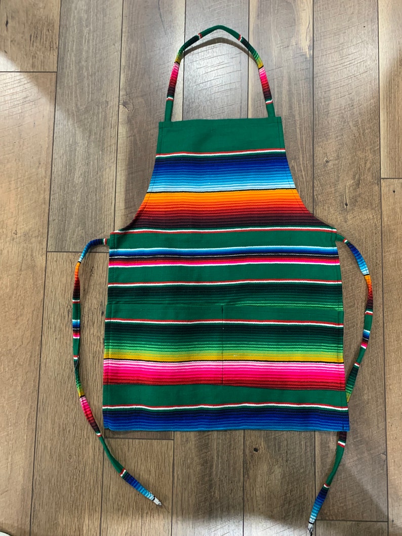 Serape Apron Mexican Apron Serape Print Cooking Apron Etsy