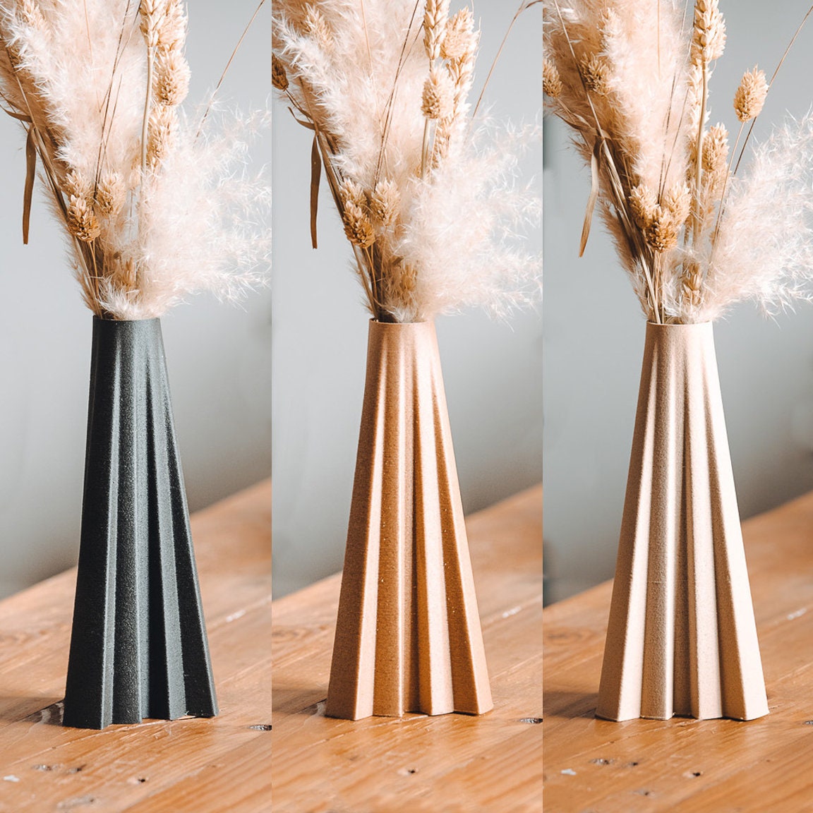 Vase Minimaliste Pour Fleurs, Décoration Originale La Maison Idée Cadeau Naturel Éco-Responsable Ell