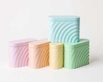 Boîte à savon de voyage Arc en Ciel - Couleurs Pastel - Eco-responsable - Porte savon et étui savon et shampoing solide - Made in France