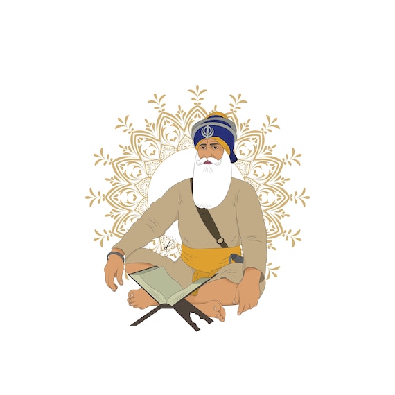 Baba Deep Singh Ji Sikh Portrait Sikh Art Sikh Wall Art | Etsy