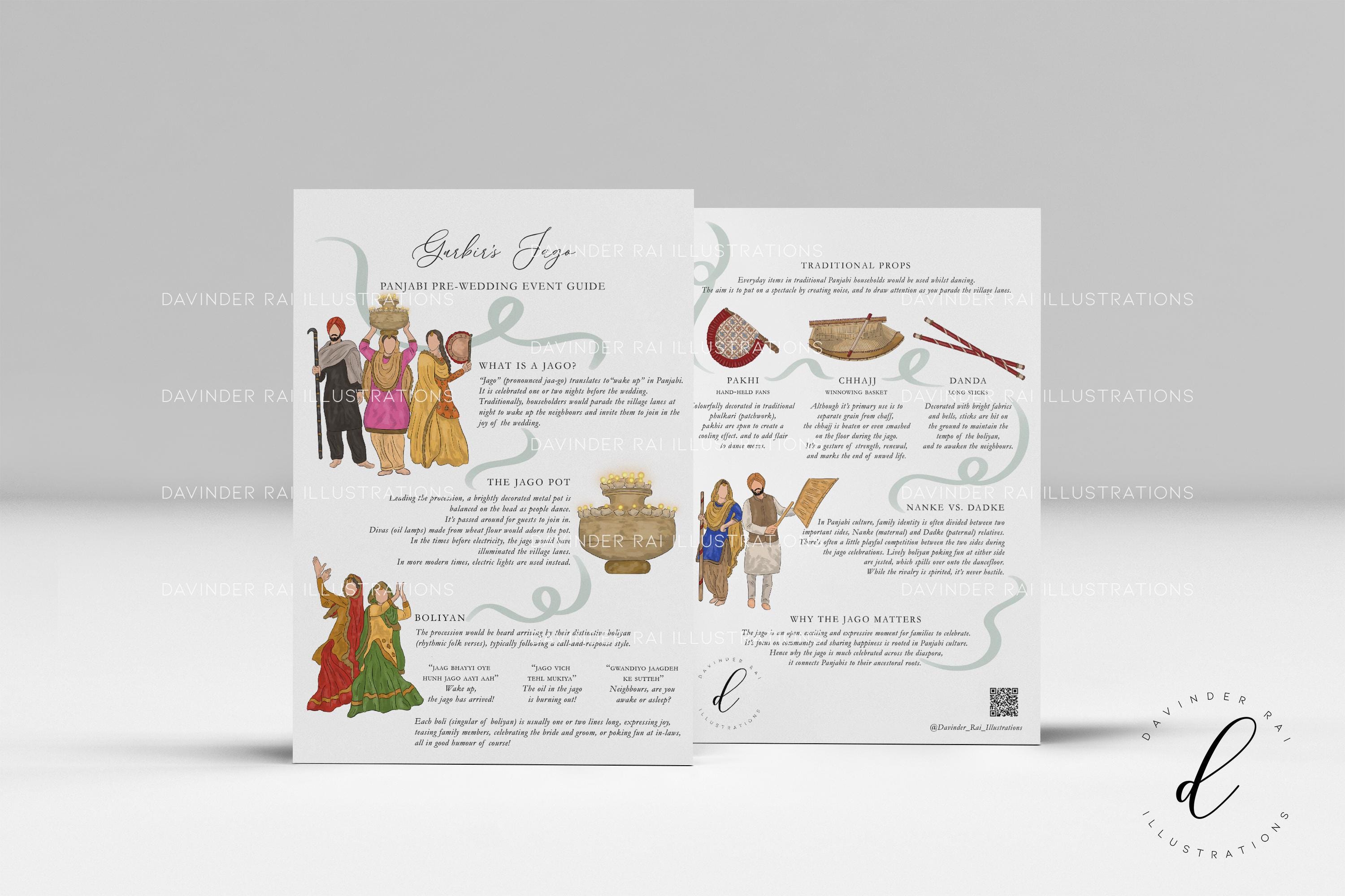 Event Guide Sample Jago Panjabi Pre-wedding Event Guide SAMPLE | Handout | Wedding ...