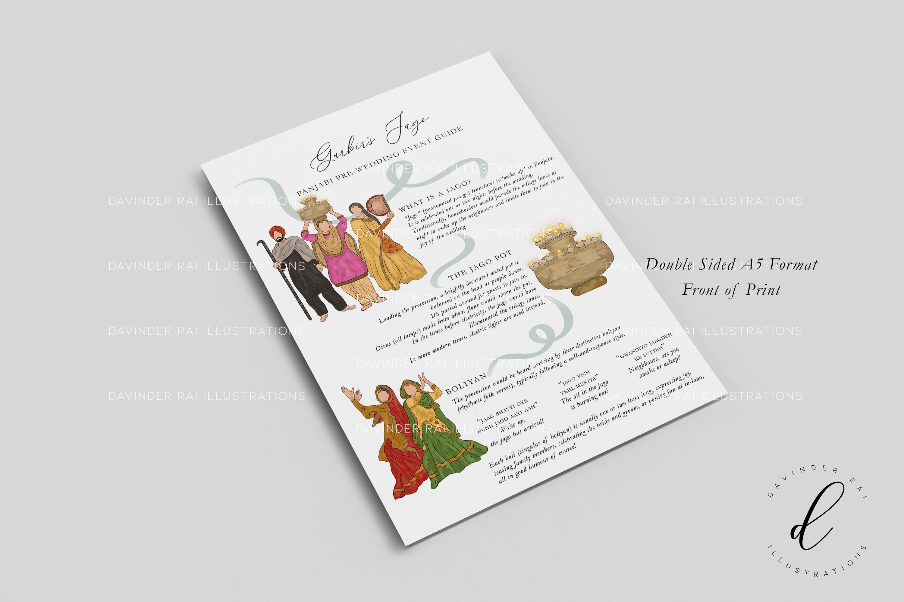 Event Guide Sample Jago Panjabi Pre-wedding Event Guide SAMPLE | Handout | Wedding ...