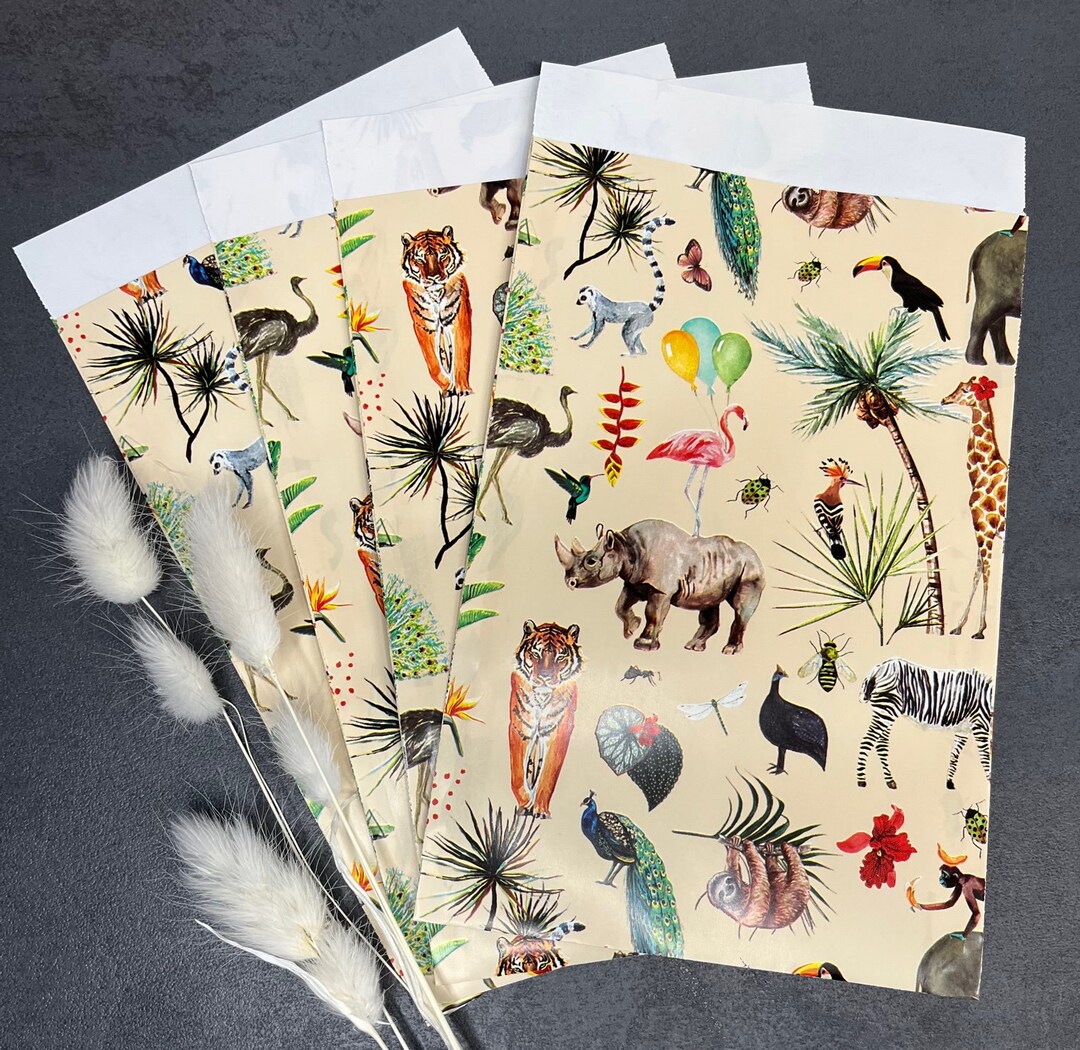 Paper Bags Jungle Gift Bags Packaging Bags Gift Wrapping Etsy
