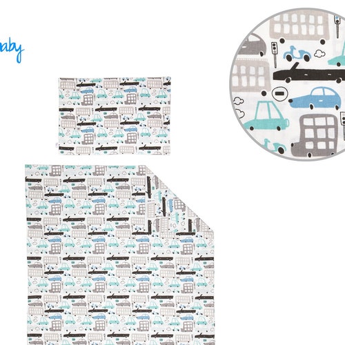 Baby Boy Cot Reversible Bedding Duvet Cover Set Cars Etsy UK