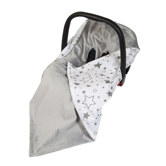 New White and Grey Car Seat Wrap Baby Travel Wrap / Car Seat Etsy