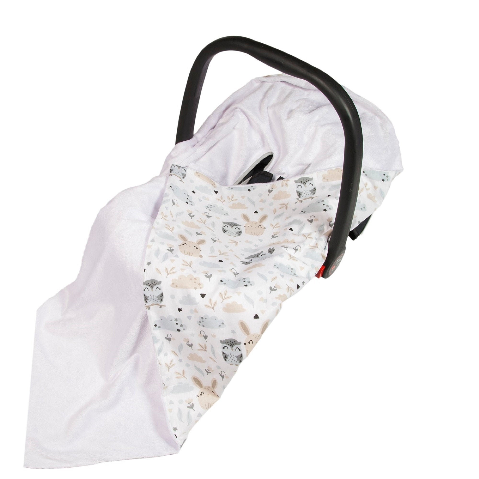 New White Car Seat Wrap Baby Travel Wrap / Car Seat Blanket Etsy