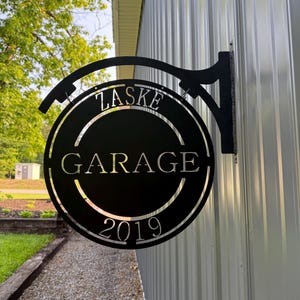 Custom Garage Sign, Personalized Garage Sign, Shop Sign, Bar Sign, Hanging Sign, Man Cave Sign,