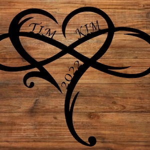 Personalized Infinity Heart