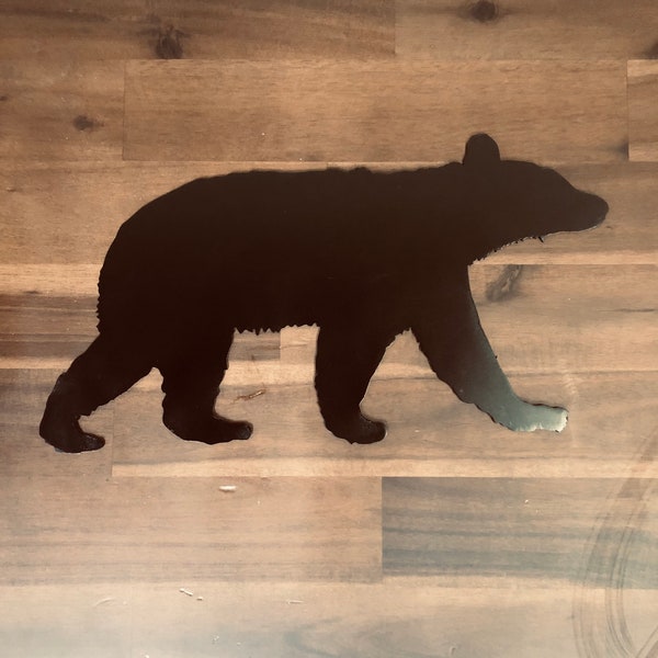 Metal Bear Silhouette