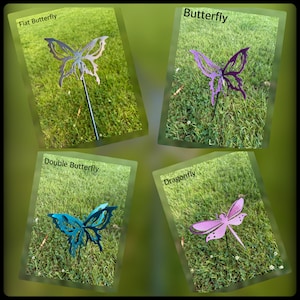 Metal Butterfly and Dragonfly Garden Decor, Butterfly Garden Stake, Dragonfly Garden Stake, Butterfly Garden, Yard Decor,