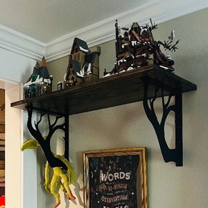 Metal Shelf Brackets, Tree Branch Brackets, Farmhouse Shelf Bracket, Corbel, Shelving Brackets