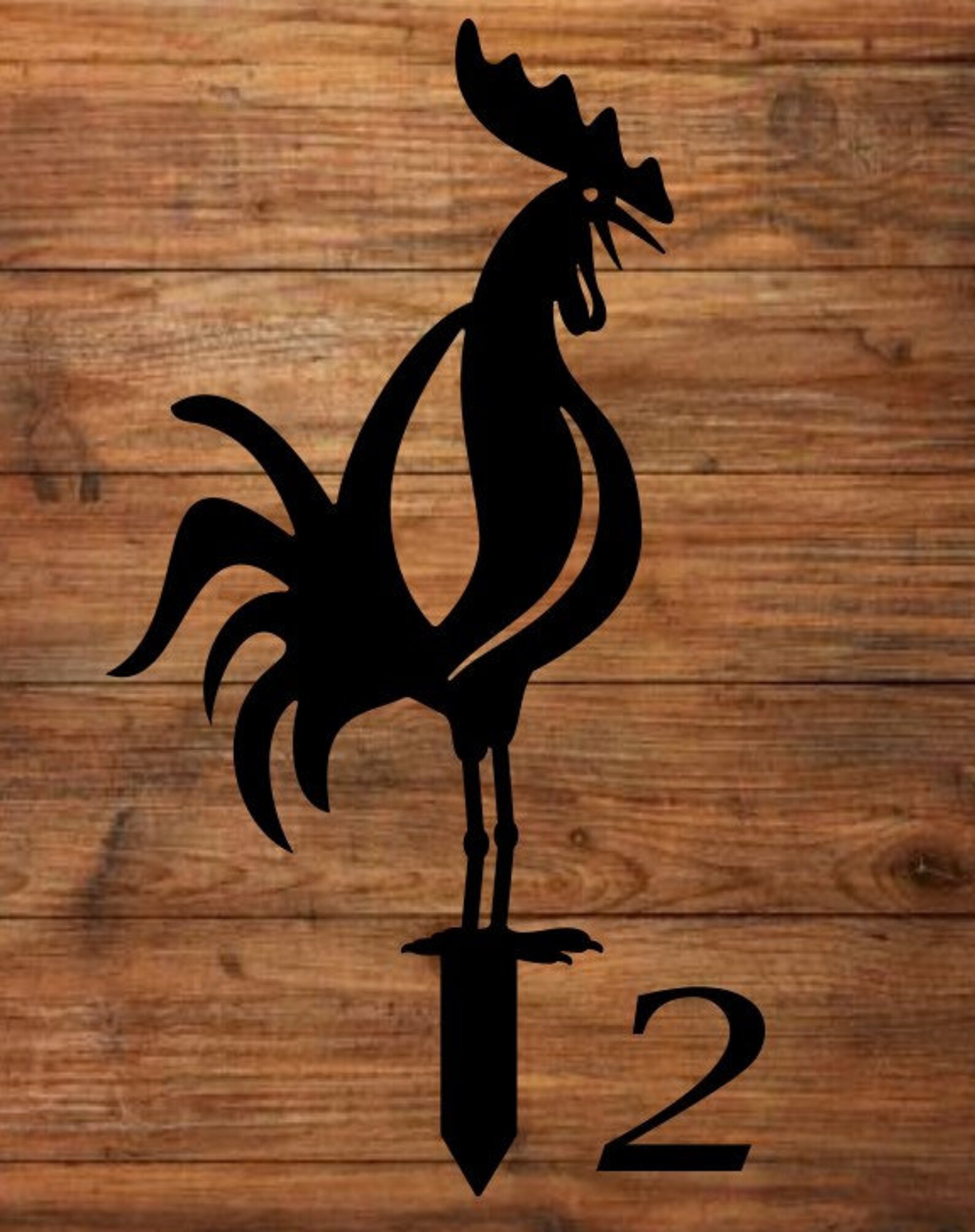 Metal Chicken Yard Stake Chicken Stakes Garden Stakes Etsy