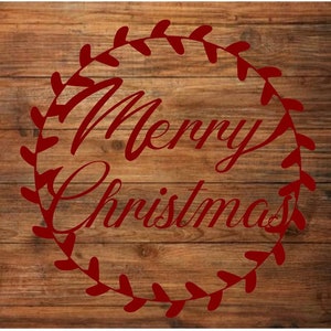 Merry Christmas Door Hanger, Christmas Wreath, Merry Christmas Sign, Christmas Decor, Metal Merry Christmas Sign, Rustic Decor, Farmhouse