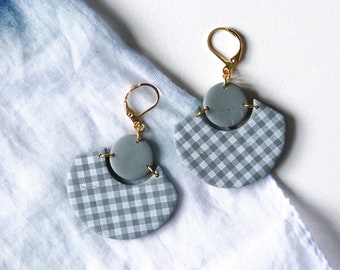 Picnic Blanket Omi Earrings in Sage