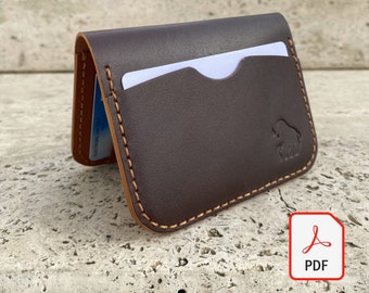 Leather Vertical Card Holder & Wallet Pattern (PDF Pattern)
