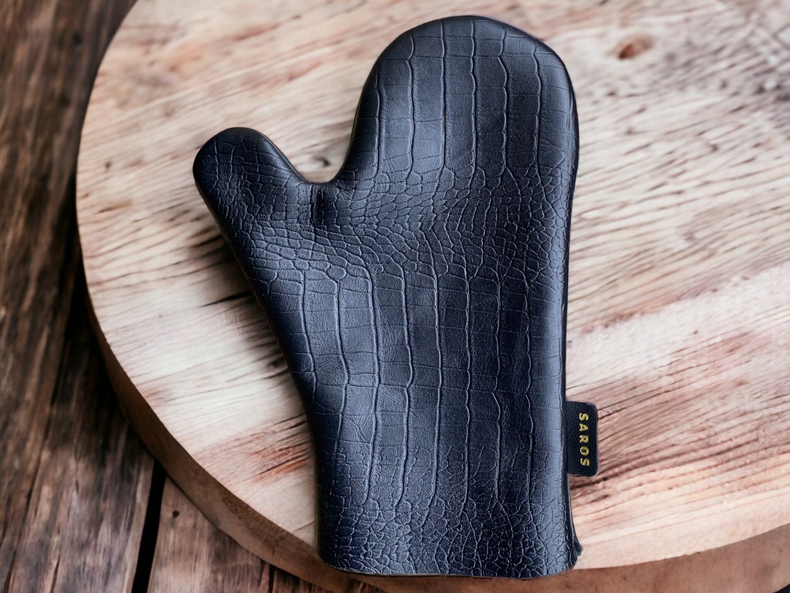 The Organic Company Oven Mitts Pair - Black Large