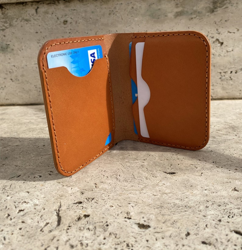 Leather Vertical Card Holder and Wallet Pattern / Card Holder Wallet