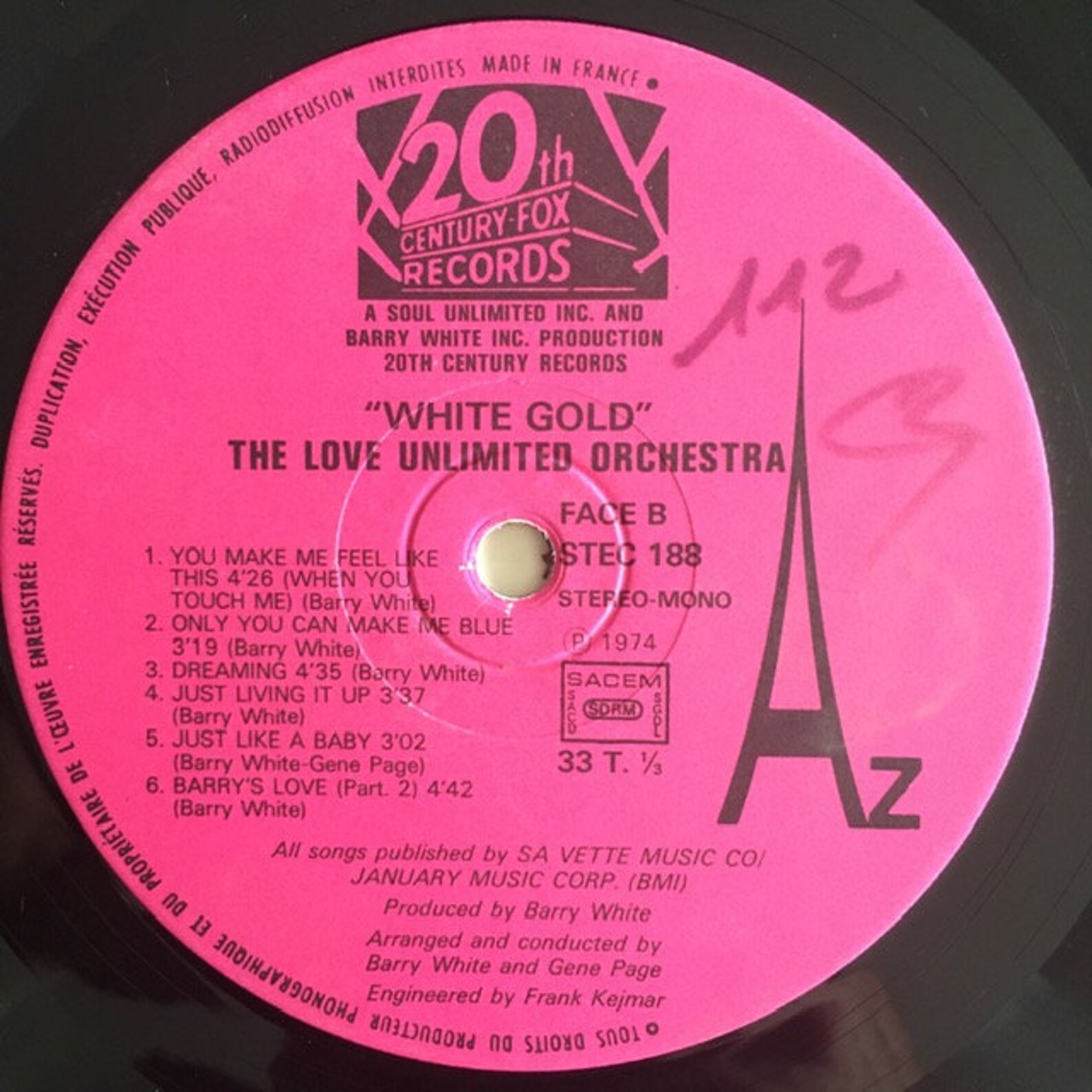 Barry White / White Gold 1974Vintage Vinyl Record Lp STEC Etsy