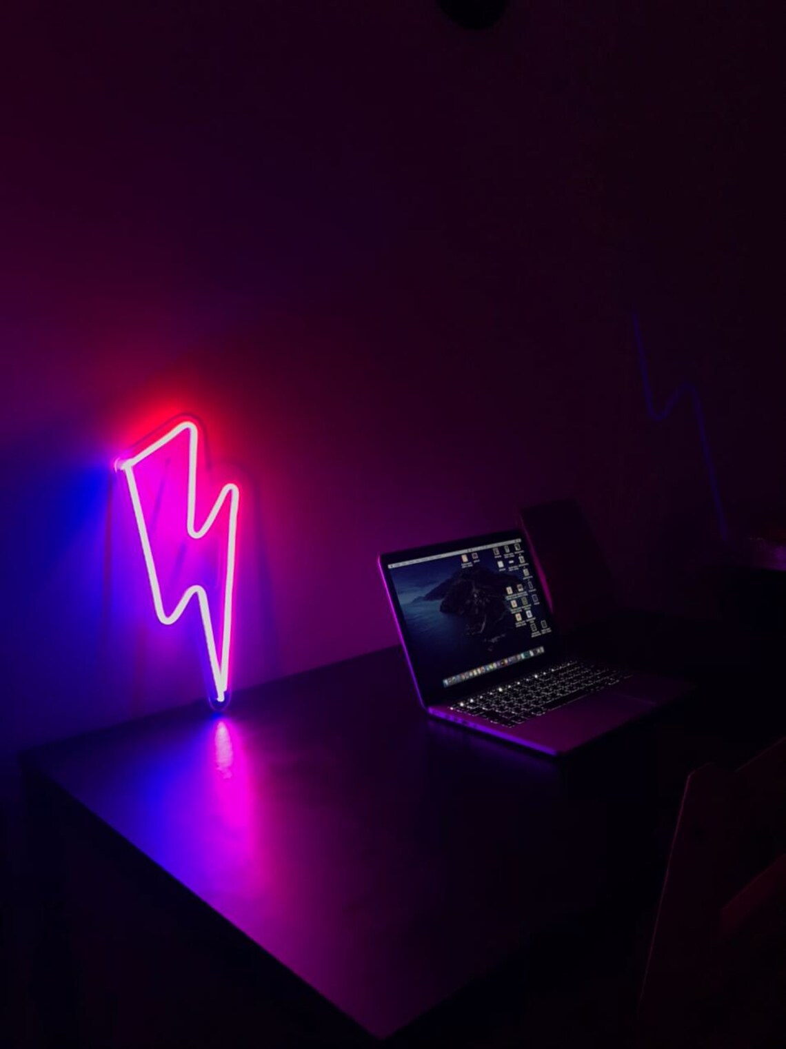 Zipper Thunderstorm Neon Sign for Wall and Bathroom for Home Etsy