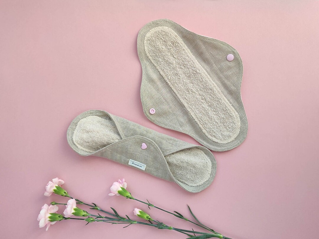 8 Premium LINEN Cloth Pad / Period Pad / Menstrual Pad / Etsy