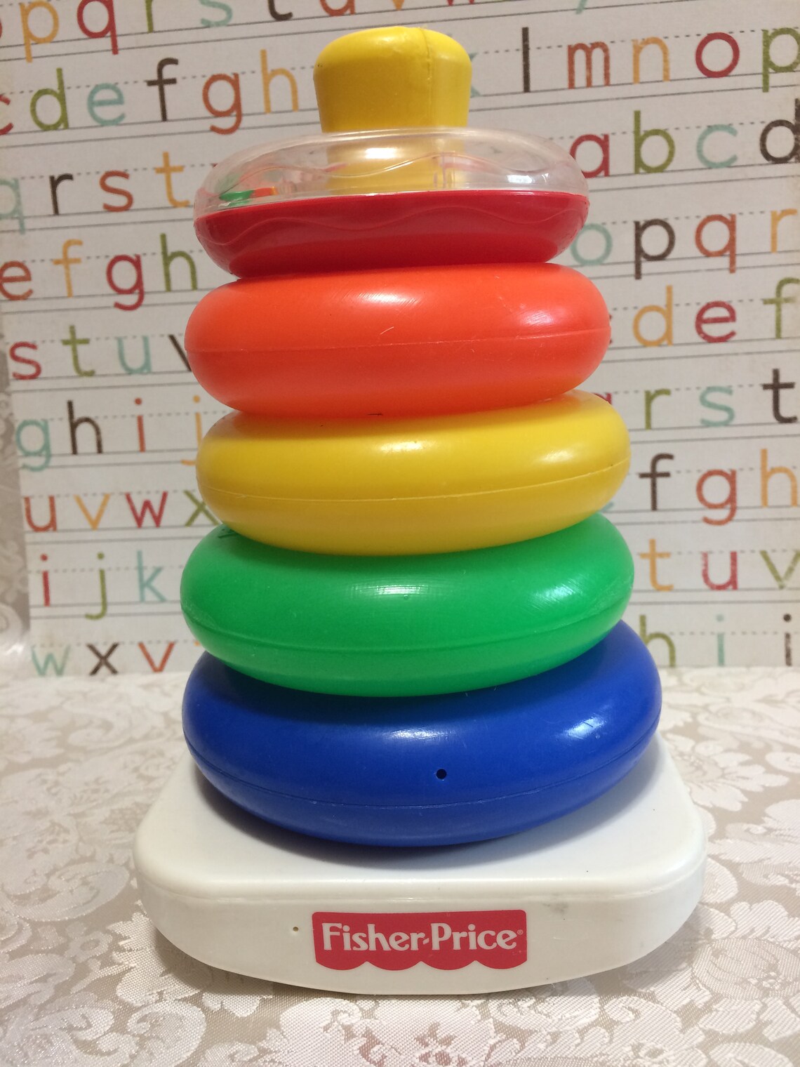 Fisher Price Ring Stacker Rock O' Stacker Baby Toy Etsy UK