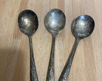 Sterling Silver Demitasse Spoons Set of 6 in Box Sheffield 1930
