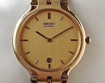 Vintage Seiko Gold 90s Unused with box