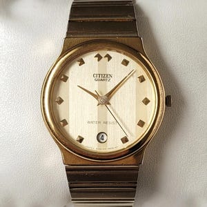 Vintage Citizen Gold 90s Unique
