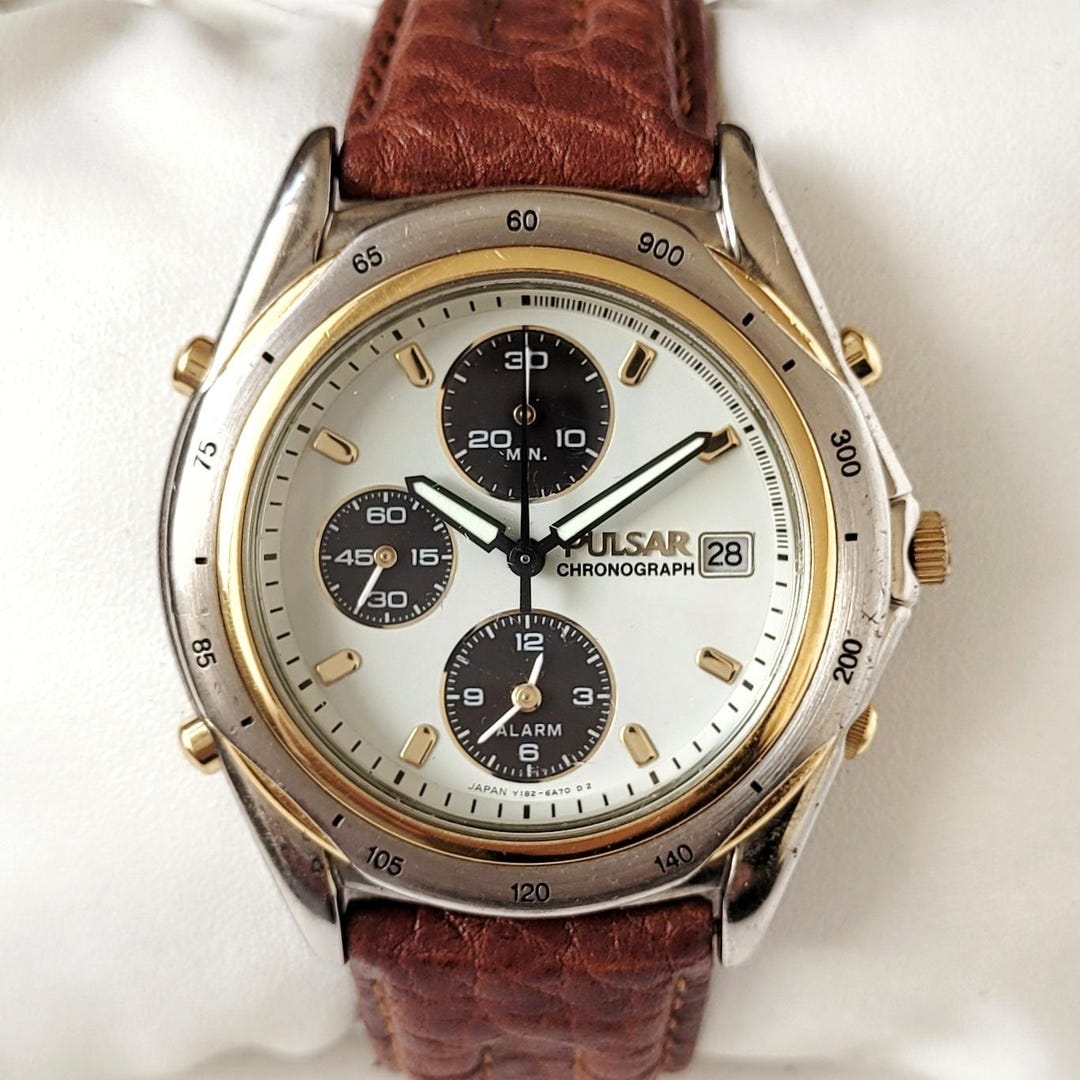 Vintage Pulsar Panda 90s by Seiko - Etsy